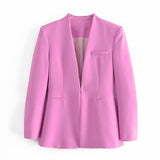 Women Suites Fall Slim Fit Simple Casual Suit Jacket