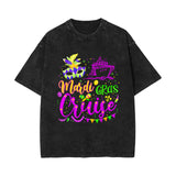 Washed and old retro short-sleeved T-shirt