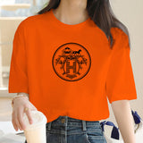 Luxury Brand Fashion letter H Surrey Printed Crew Neck
