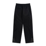 Men Sweatpants Casual Pants Men's Pants Button Solid Color Loose Trousers