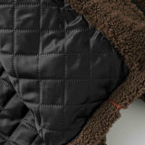Unisex Winter Cotton Line Embroidered Stand Collar Cotton Coat Vintage Polar Fleece Loose Cotton Coat
