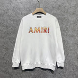 Amiri Long Sleeved Shirt Long Fashion Brand Crew Sweatshirts round Neck Sweater