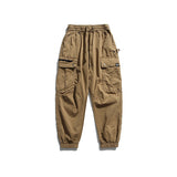 Men Pants Retro Functional Workwear Casual Pants