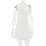Women Dresses Sexy Lacing Slim Fit Skirt Sling Dress (Bla0420)