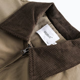 Unisex Winter Cotton Coat Corduroy Lapel Cotton-Padded Coat Vintage Loose Cotton Coat