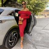 Women Dresses Spring Sexy Sheath Long Sleeve Dress