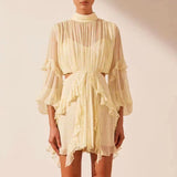 Women Dresses Spring Short Skirt (Qymy0409)