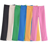 Women Sweatpants Fall Bell-Bottom Pants Casual Pants