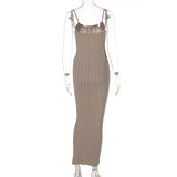 Women Dresses Winter Sexy Backless Cutout Sling Dress