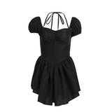 Women Tops Spring Dress Puff Sleeve Dress