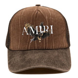 Amiri Hat Casual Hip Hop Cap Alphabet Print Baseball Cap