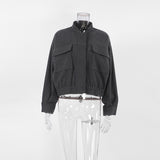 Women Trench Coat Women's Woolen Jacket Short Top Autumn and Winter Puff Sleeve Women's Clothing