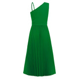 Women Date Dress Summer Slim-Fit Pleated Skirt