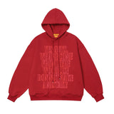 Men Hoodie Vintage Men's Letter Foam Printed Hoodie