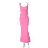 Women Dresses Spring/Summer Sexy Backless Spaghetti Straps Dress