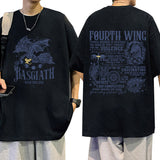 Basgiath War College Fourth Wing Dragon Rider Print Tee Shirt