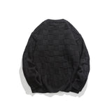 Unisex Sweater Winter Loose Checkered Sweater