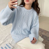 Women Knitted Pullover Sweater Women's Autumn Winter Sweater Top