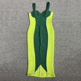 Women Evening Dress Sexy Slim Fit Bandage One-Piece Dress Camisole Gown