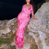 Women Dresse Sexy V-neck Backless Dress