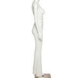 Women T-shirt Fall/Winter Sexy Slim Hip Wide Leg Pants Casual Suit