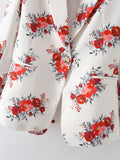 Women Suits Autumn Leisure Elegant Printed Small Suit Coat Suit