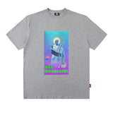 Men T Shirt Vintage Print Short Sleeves T-shirt Men
