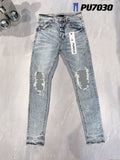 Purple Brand Jeans Hole Worn Jeans #7030
