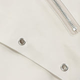 Women Jacket Mechanical Style Zipper Decorations Jacket Stand Collar Solid Color Coat