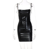 Women Dresses Spring Summer Slim-Fit Backless Lace-up Dress