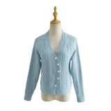 Women Sweater Knitwear Slim Fit Short Cardigan Long Sleeve Sweater