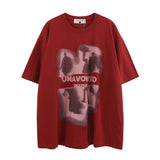 Men T Shirt Graffiti Printing Couple Short Sleeve T-shirt