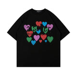 Men T Shirt Embroidered Printed Couple Short Sleeve T-shirt