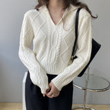 Women Winter Knitted Sweater Loose Autumn Sweater 8t8186