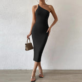Women Dress Sexy Sleeveless Sheath Long Dress Dress