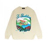 Amiri Long Sleeve Shirt Fashion Brand Long Sleeve Long-Sleeved T-shirt Blouse