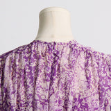 Women Dresses Spring round Neck Long Sleeve Flounced Skirt (Qymy0409)
