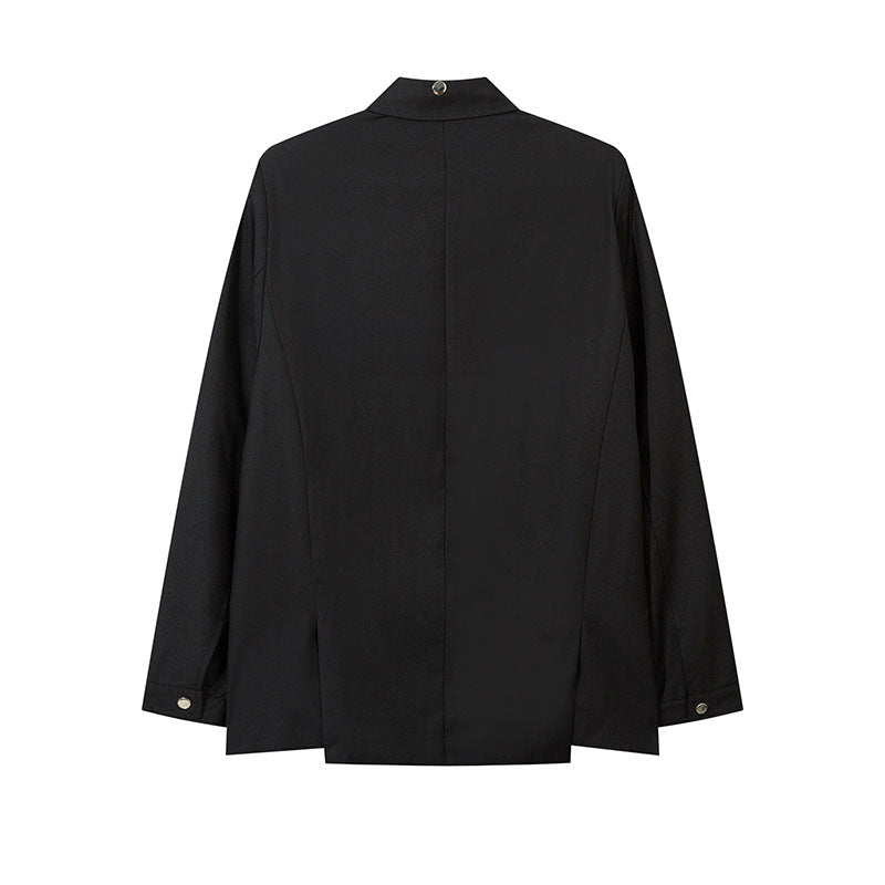 Unisex Vintage Shirt Lazy Wind Long Sleeve Top Men