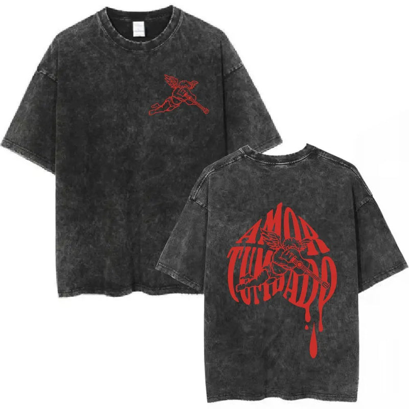 Natanael Cano Nata Montana Vintage Washed T Shirts Amor