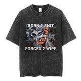 Autism Skeleton Meme T Shirt Funny Skull Men Women Fashion
