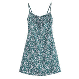 Women Dresses Summer Sling Dress Lace-up Backless Sexy Skirt