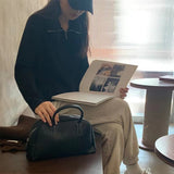 Women Knitwear Fall and Winter Lapels Zipper Sweater Loose Sweater