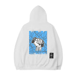 Men Hoodie Cartoon Letter Print Hoodie