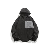 Unisex Jacket Hooded Jacket Loose Mechanical Style Outdoor Jacket Coat