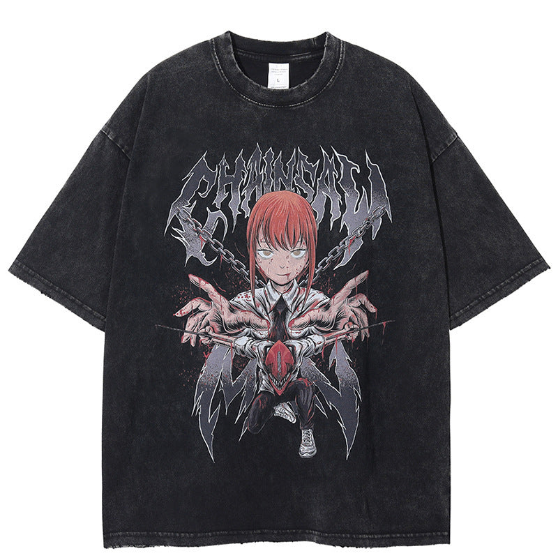 Men's Vintage Washed T-Shirt Men's Top Street