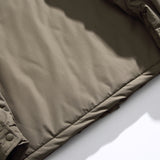 Unisex Winter Cotton Coat Three-Dimensional Pocket Decoration Lapel Cotton-Padded Coat Retro Workwear Shirt Cotton-Padded Jacket