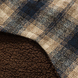 Unisex Winter Cotton Coat Plaid Decoration Lapel Cotton-Padded Coat Vintage Cotton-Padded Jacket