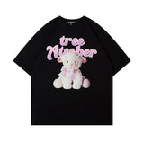 Men T Shirt Cartoon Printed Couple Short Sleeve T-shirt