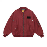 Men Jacket Coat Autumn and Winter Pilot Coat Men's Stitching Loose Zip Jacket