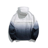 Unisex Jacket Autumn Gradient Hooded Jacket